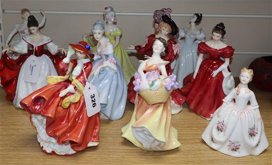 A group of ten Royal Doulton figures,